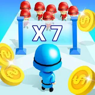 Crowd War Runner - シューティングゲーム