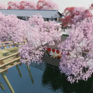 脱出ゲーム 江戸時代 日良橋の花見桜